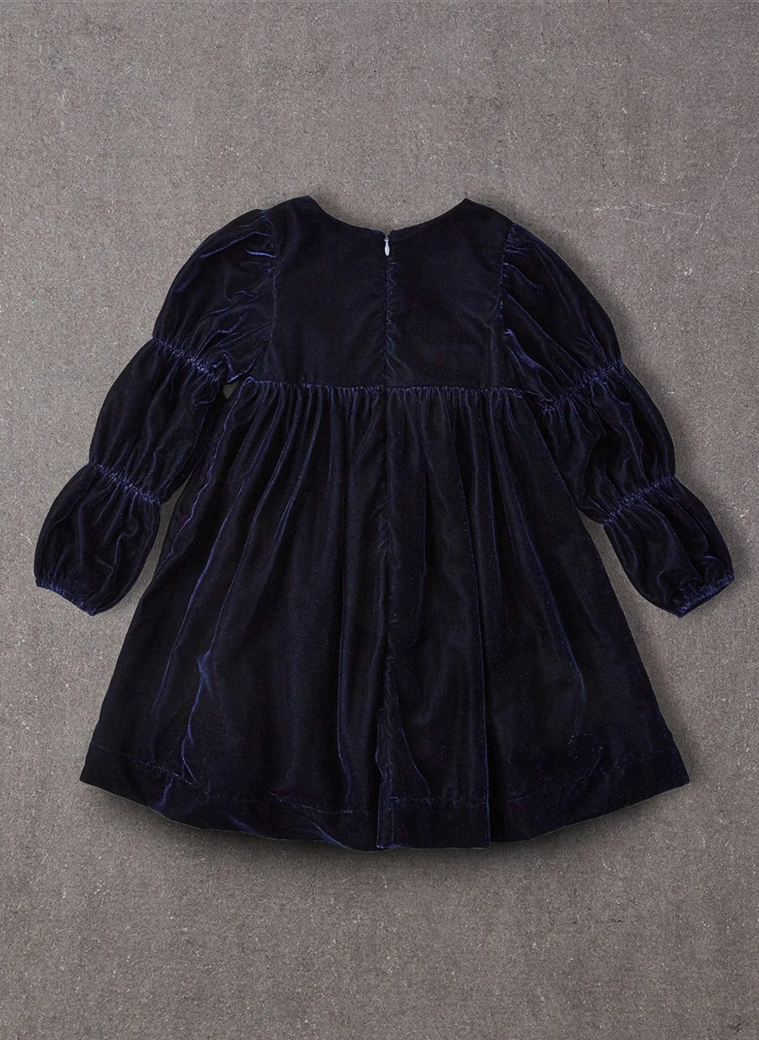 Nellystella Ottilie Dress in Navy Velvet