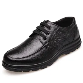 New High Quality Genuine Leather Men Flats Shoes