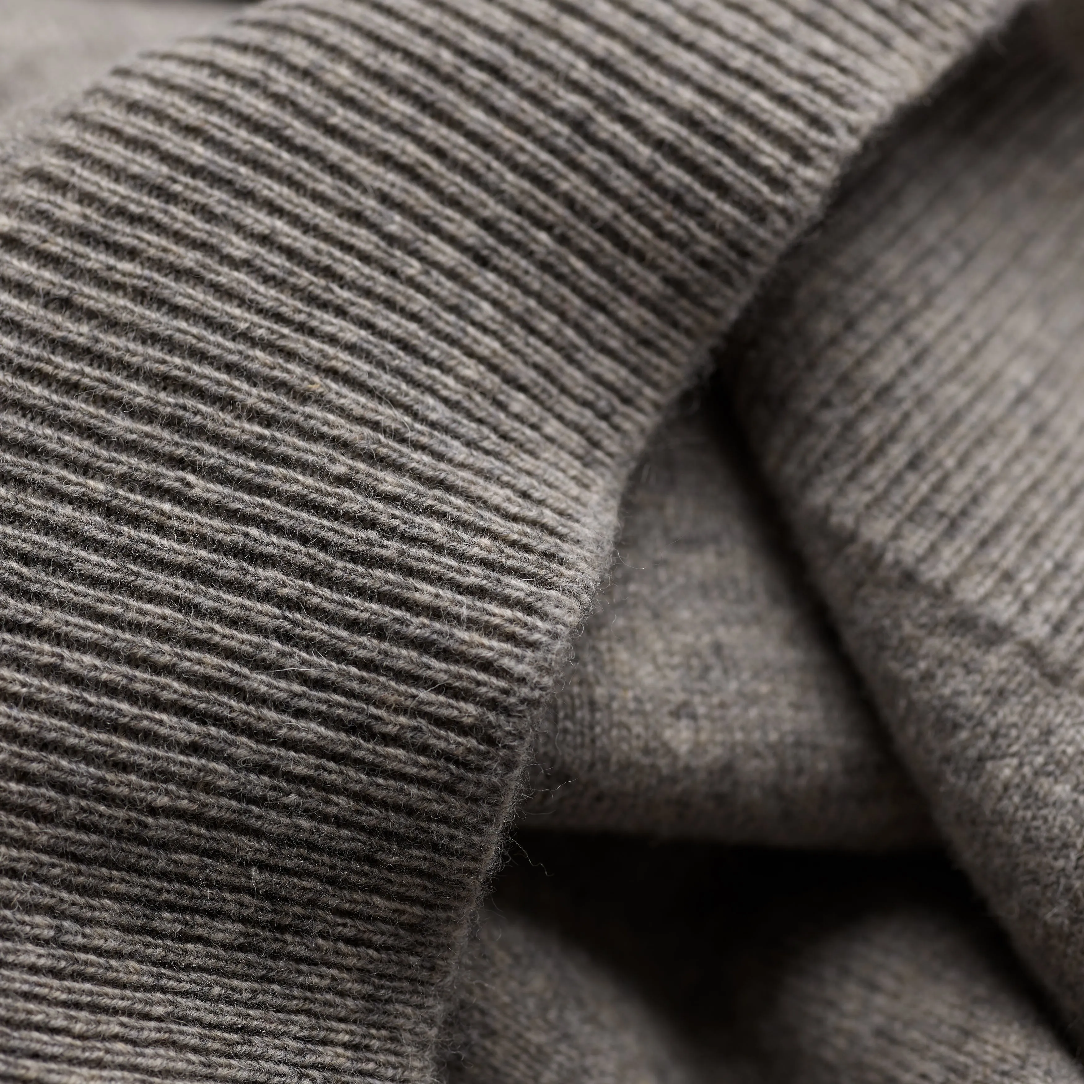 Nickel Grey 2 Ply Lambswool Crew Neck Jumper