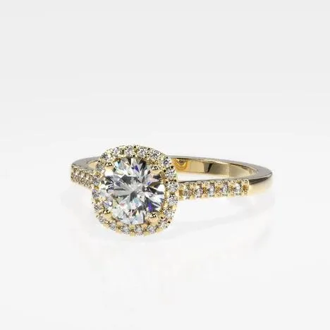 Odessa Halo Diamond Engagement Ring [Setting Only] - EC103