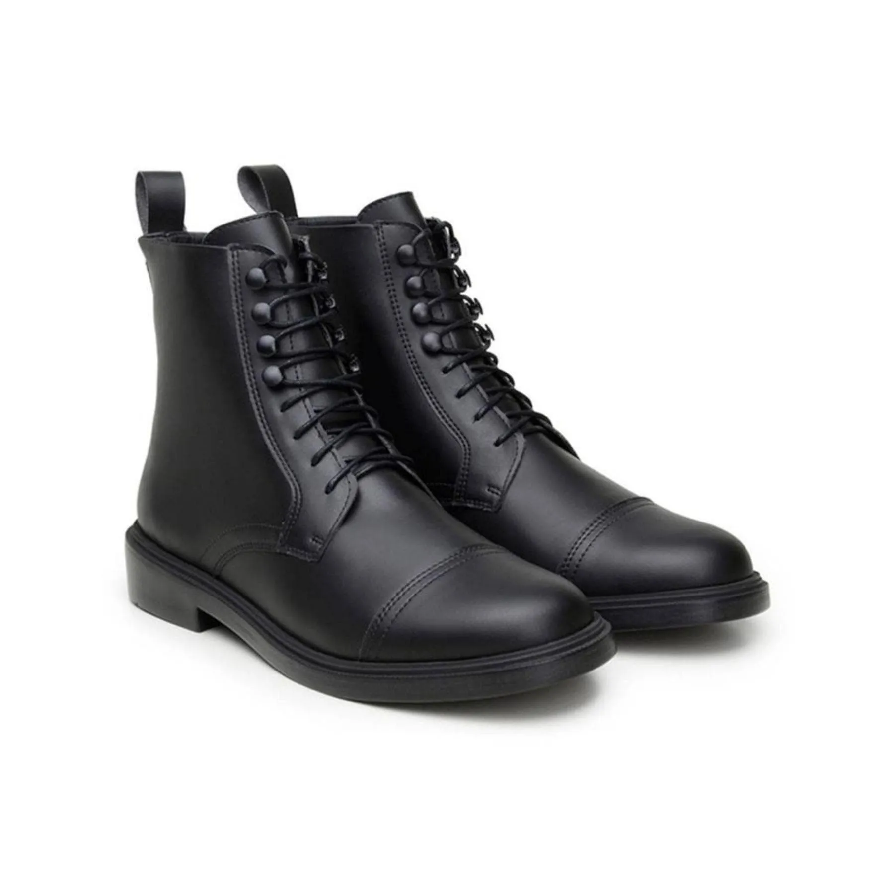 'Oliver' Vegan Lace-Up Boot by Ahimsa - Black