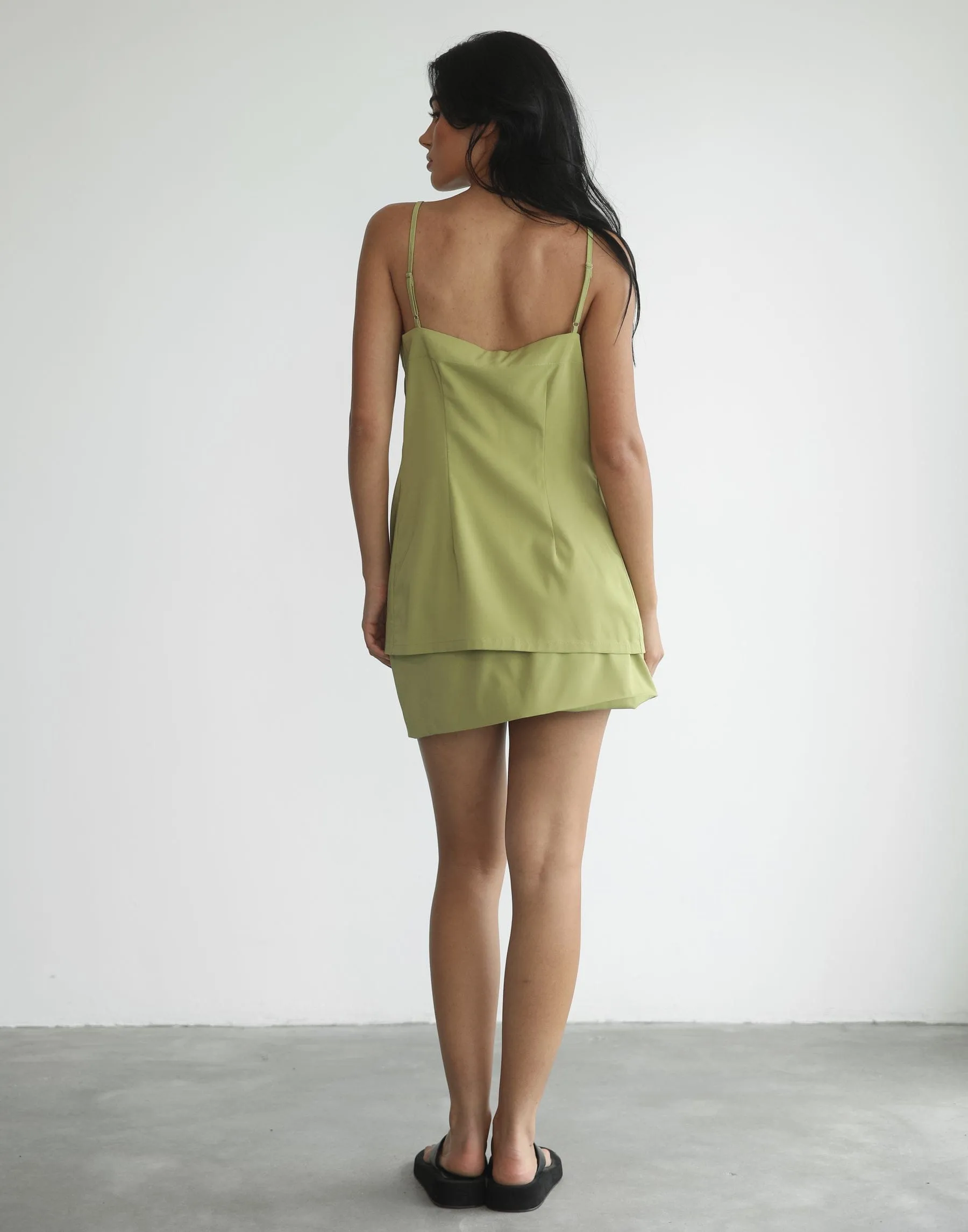 Orchid Mini Skirt (Olive)