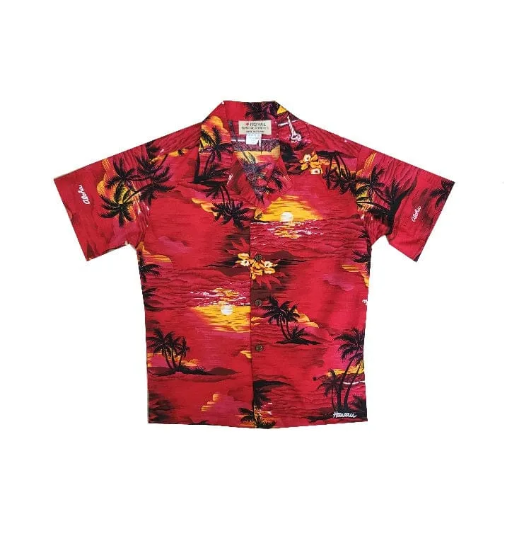 Palm Tree Boys Aloha Shirt