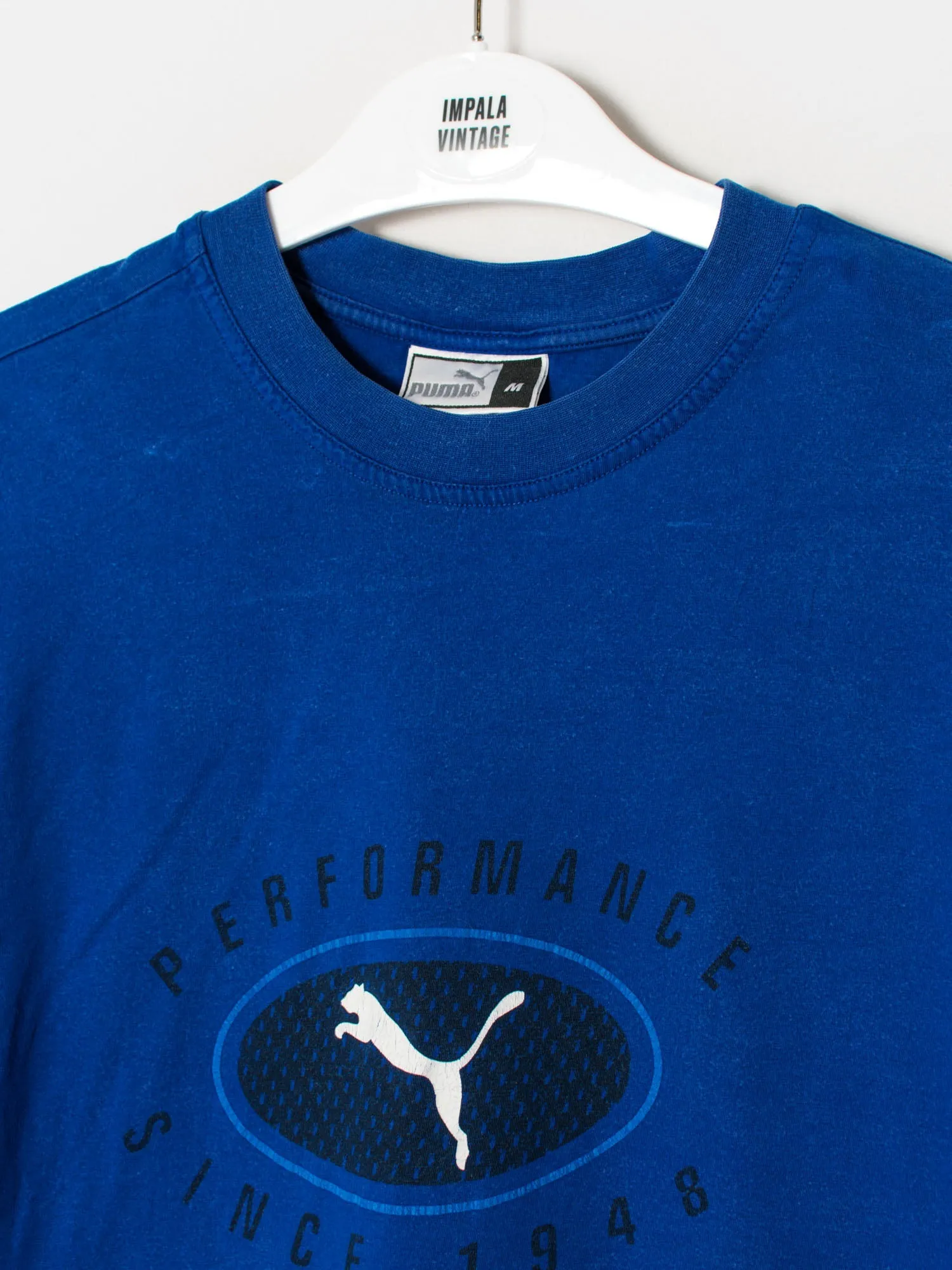 Puma Blue Cotton Tee