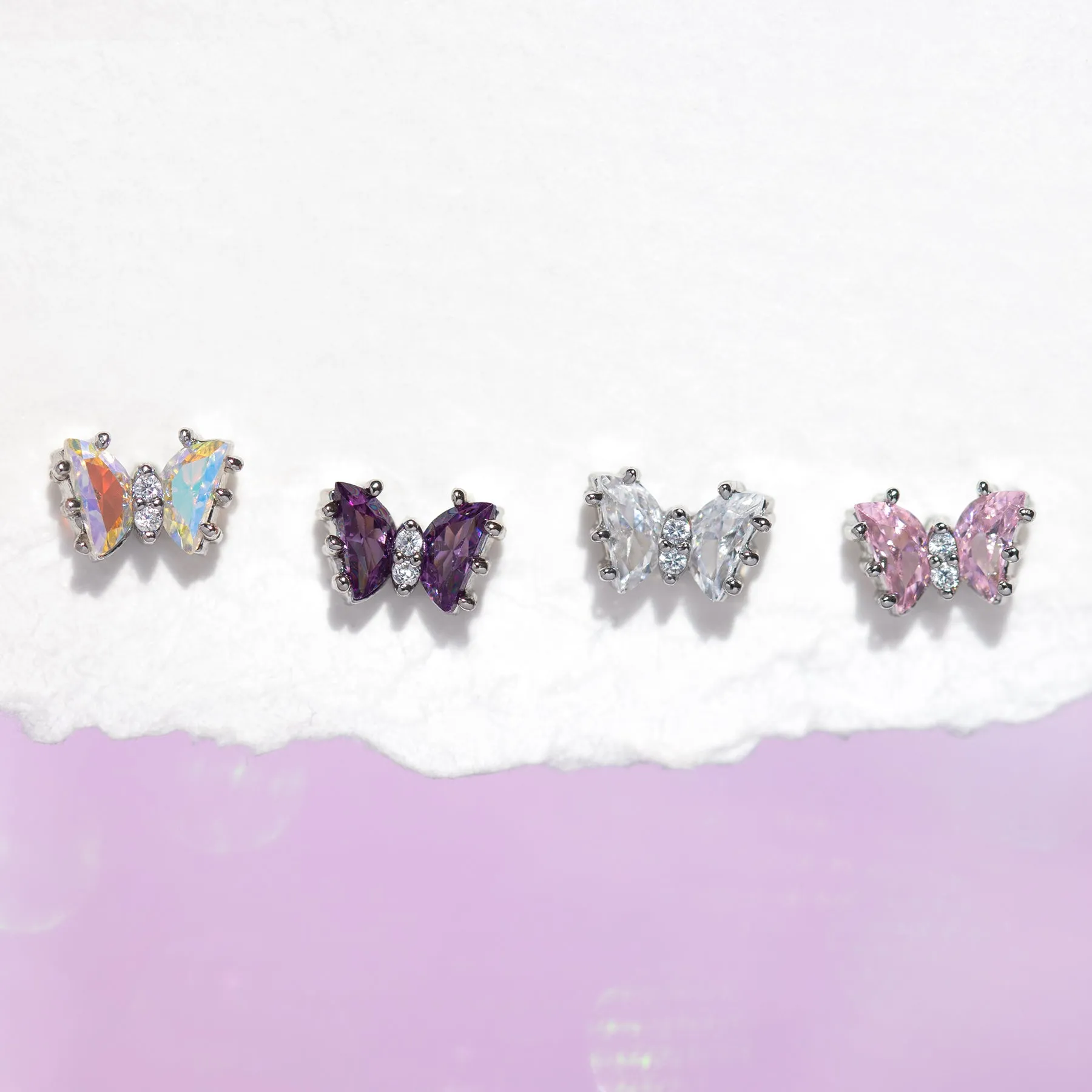 Radiant Flutter Love Stud Set