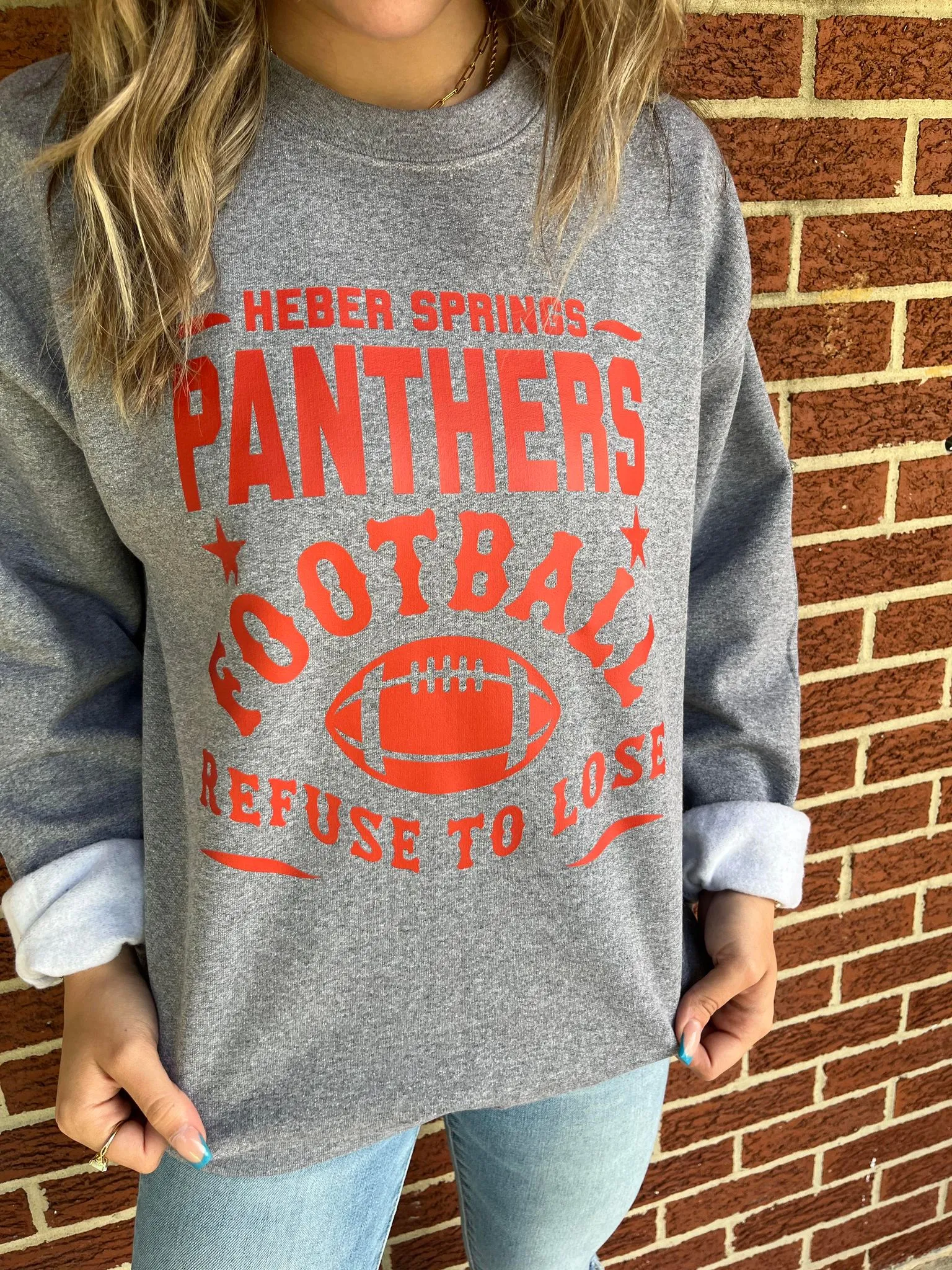 Refuse To Lose Custom Mascot Sweatshirt