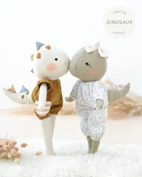 Sewing Pattern - Dinosaur doll