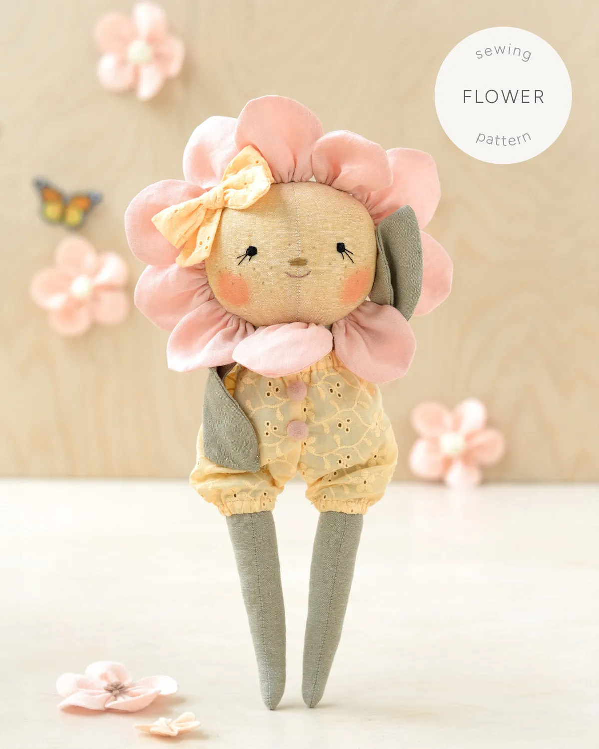 Sewing Pattern - Flower doll