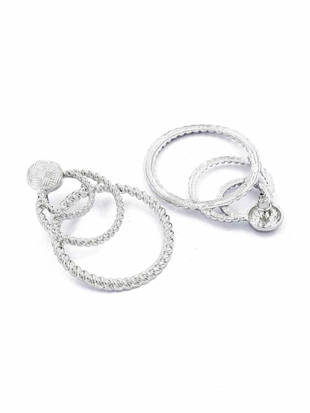 Silver Eliza Hoops