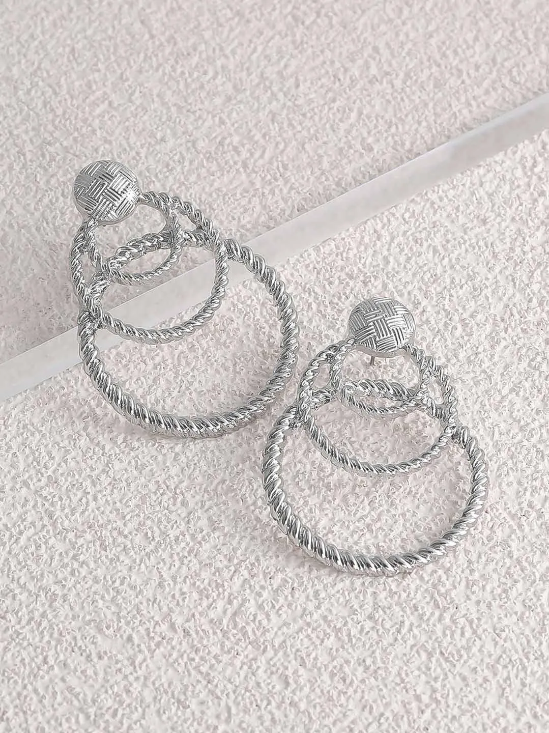 Silver Eliza Hoops