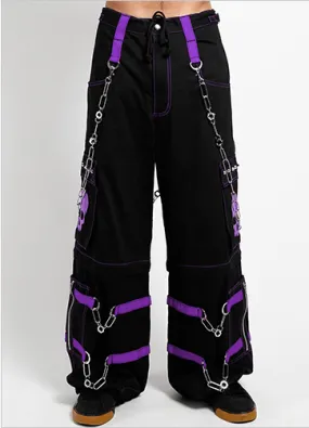 SKULL ZIPOFF PANT Purple