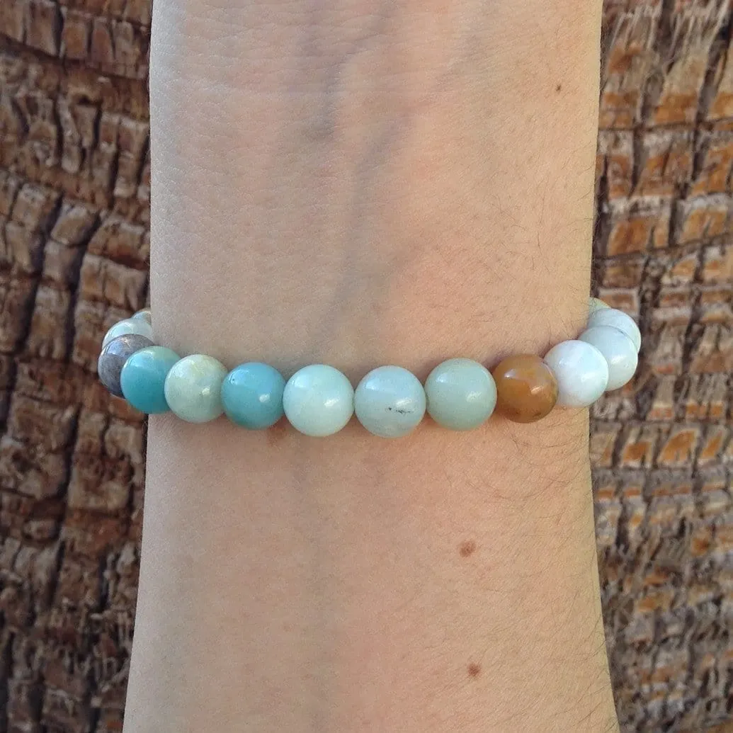 Smooth Amazonite Mala Bracelet