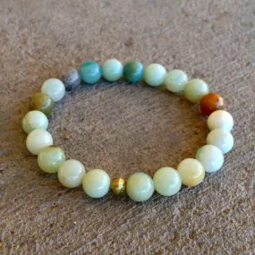 Smooth Amazonite Mala Bracelet