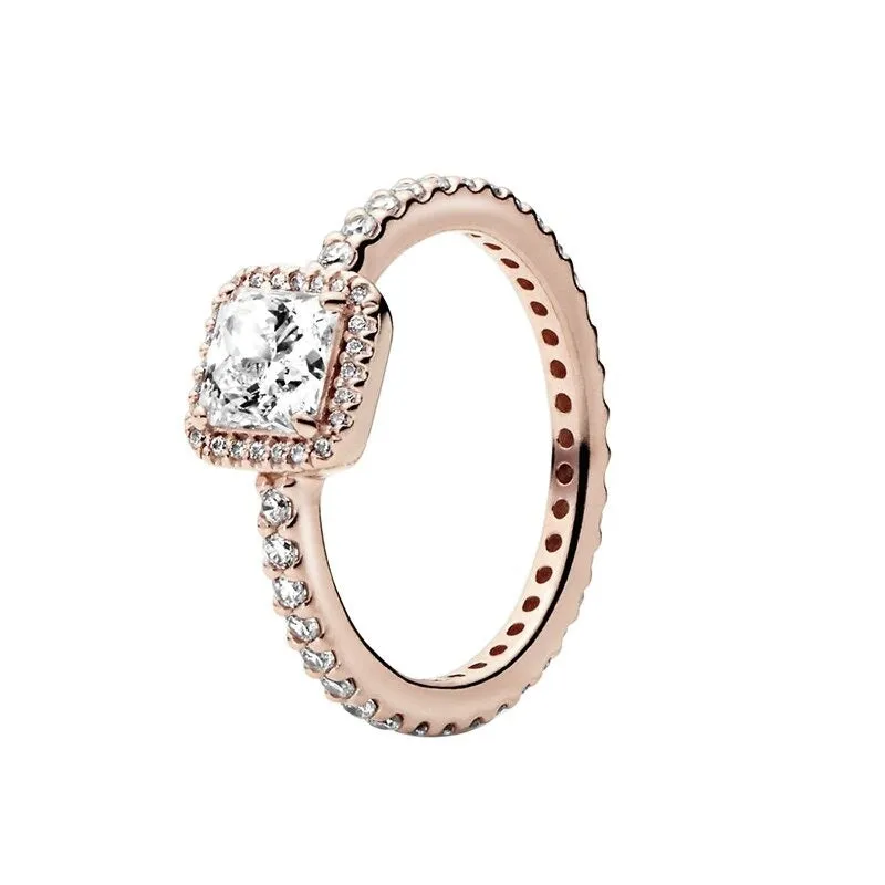 Sterling Silver Sparkling Stylish Zircon Ring For Women