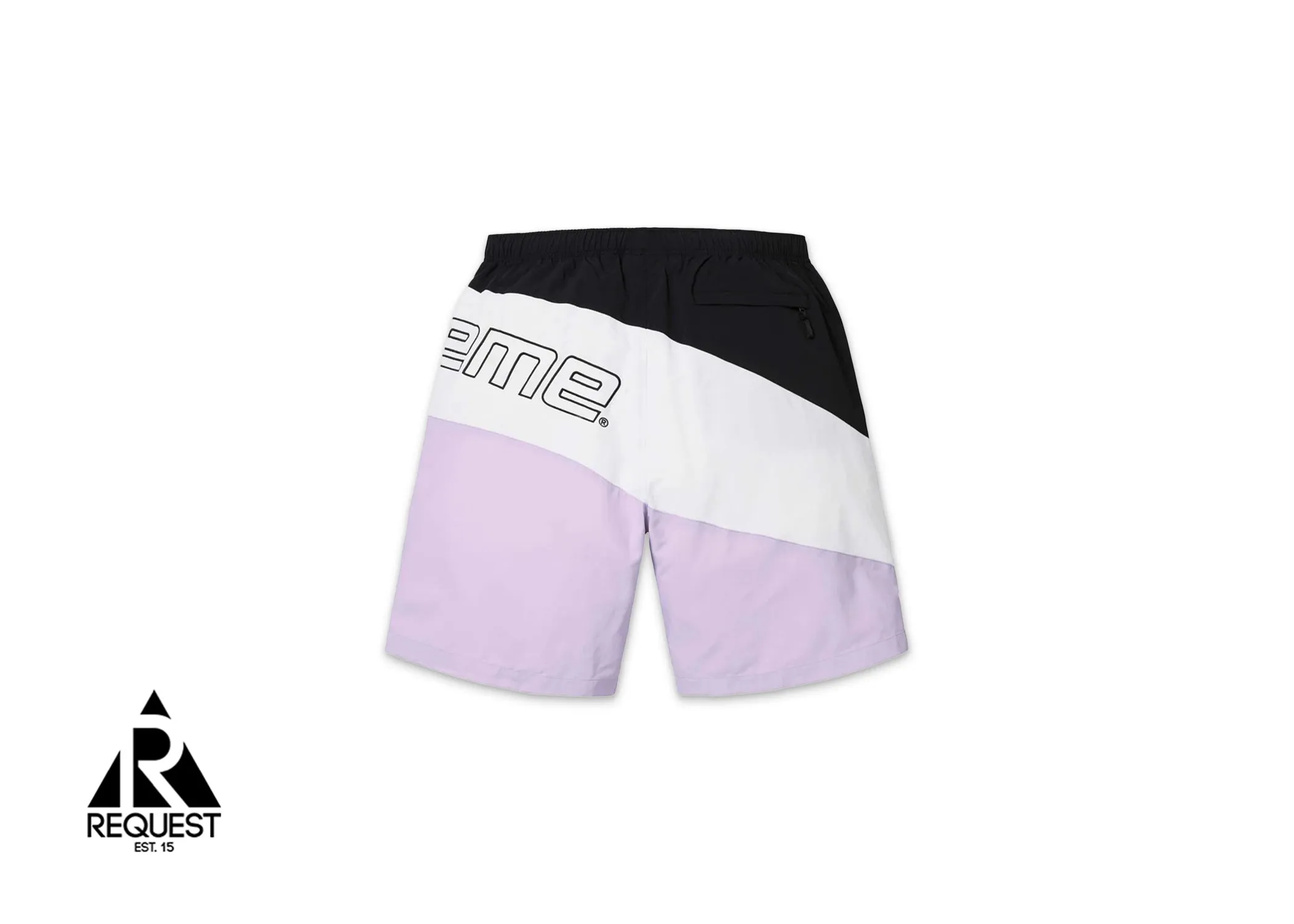 Supreme Curve Nylon Shorts Light Purple”