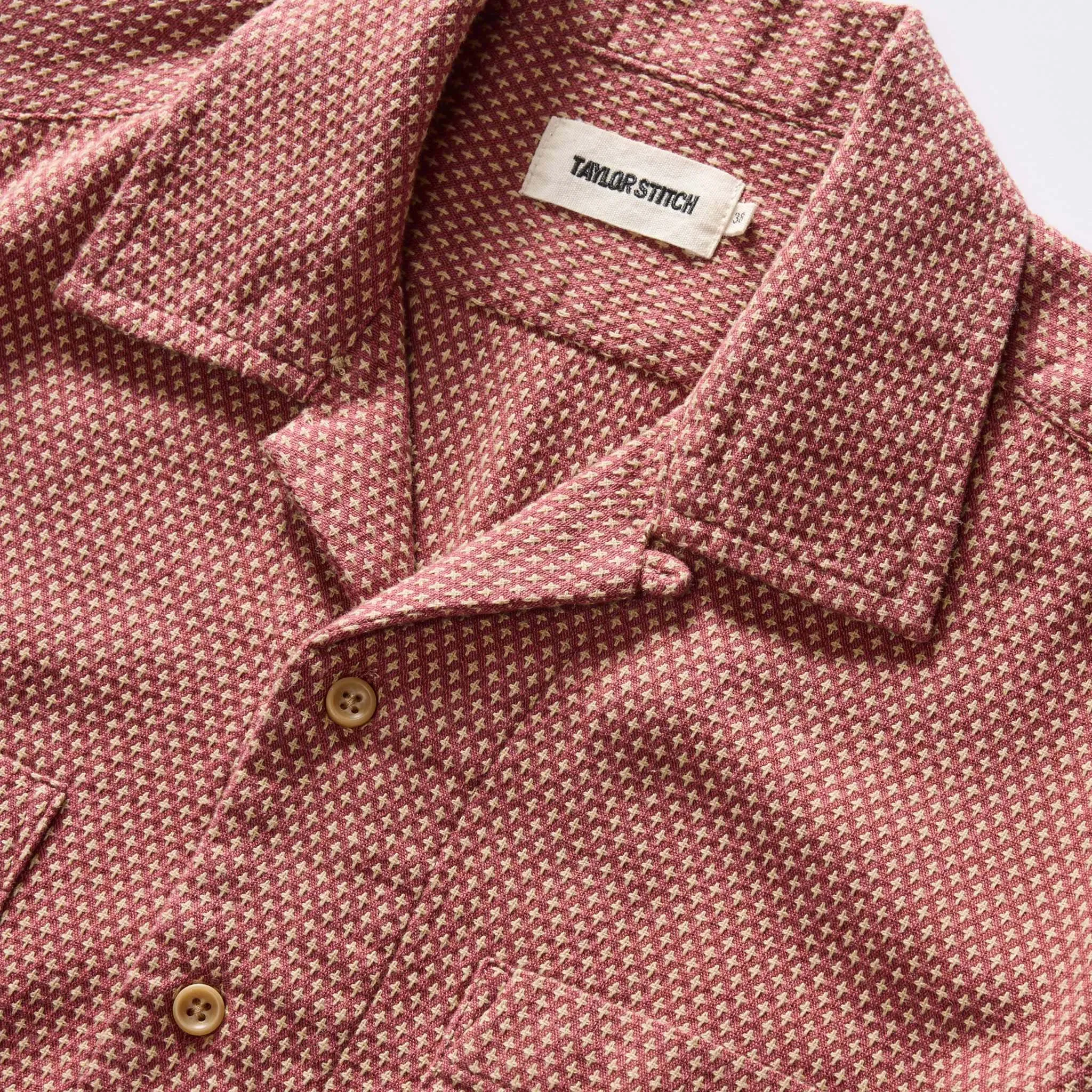 The Conrad Shirt in Fired Brick Dobby