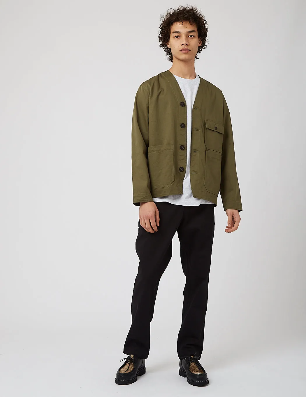 Universal Works Cabin Jacket - Light Olive