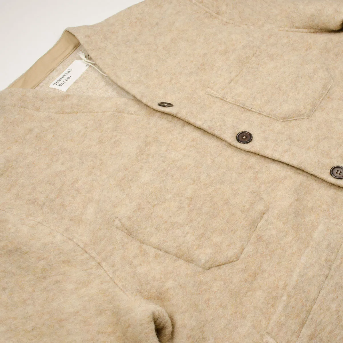 Universal Works - Cardigan Wool Fleece - Stone