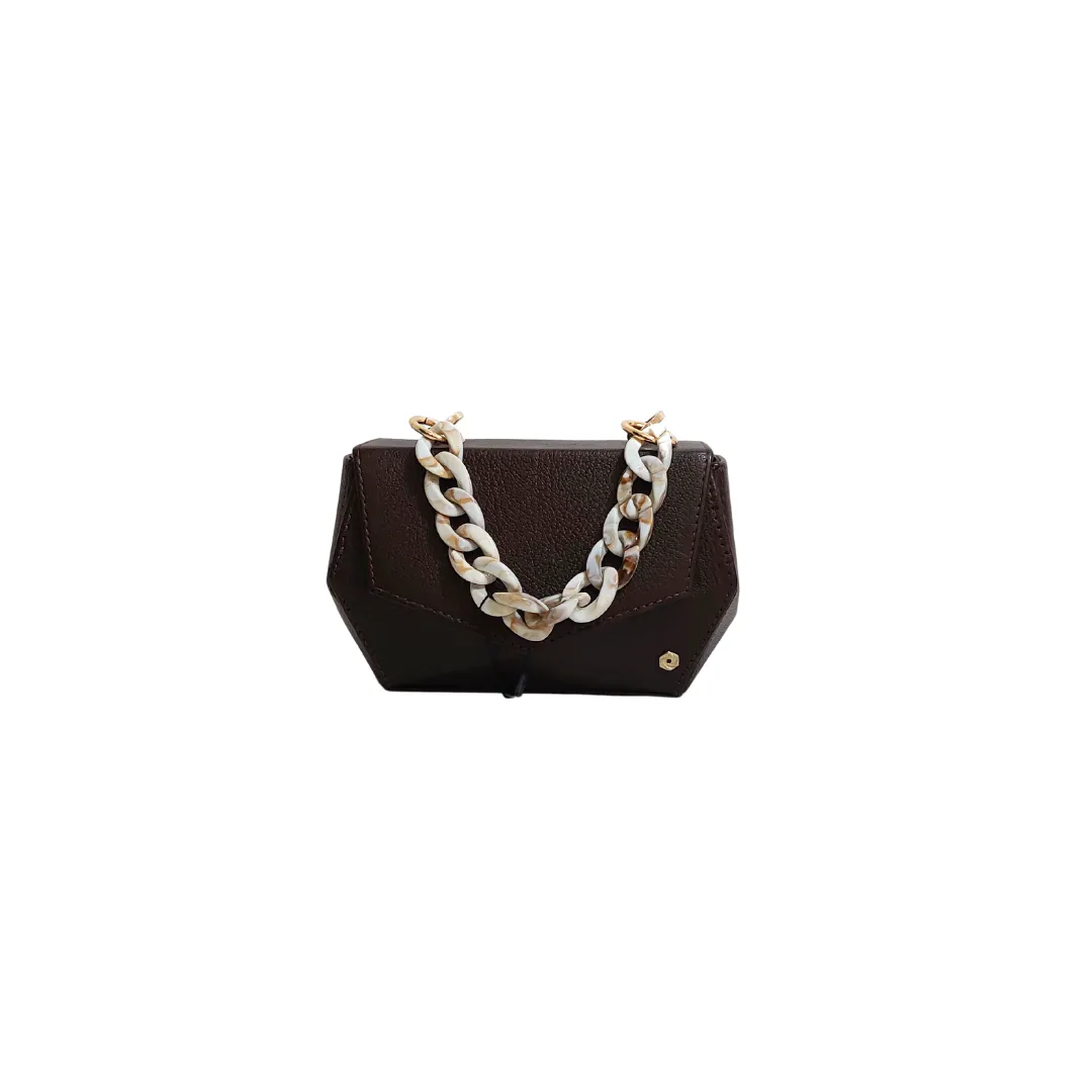 Warp Hexella Clutch Walnut Brown | Sample |