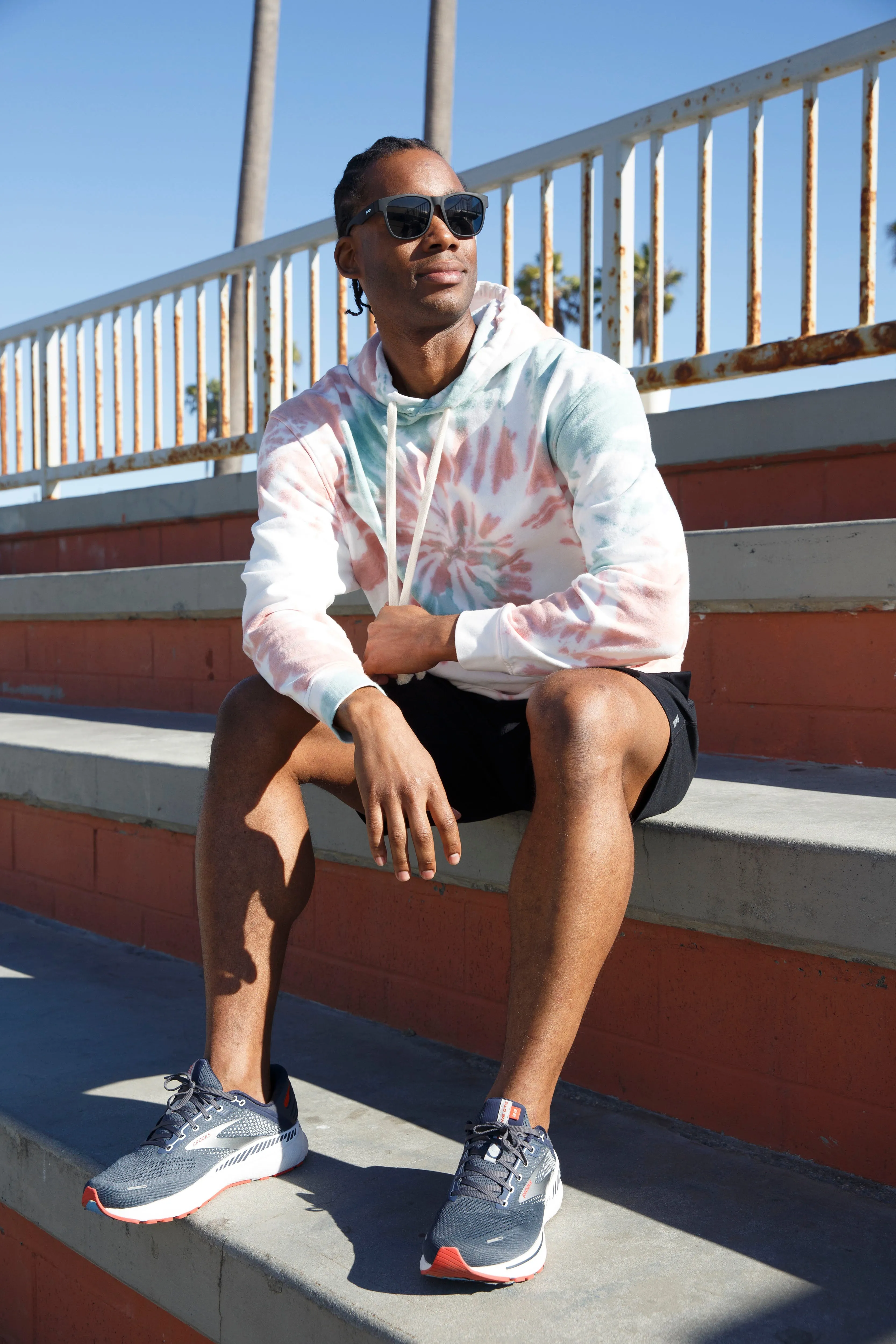 West Side Hoodie - Coral Swirl