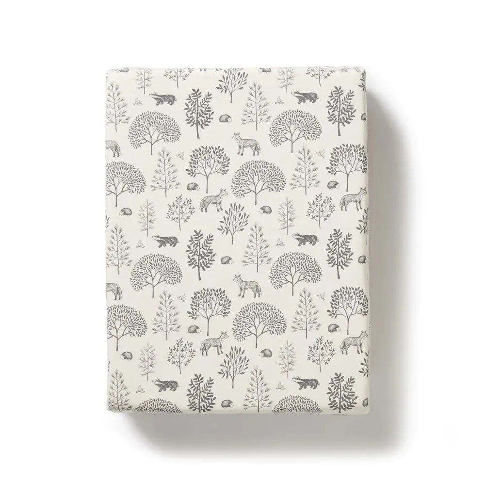 Wilson & Frenchy Organic Bassinet Sheet - Woodland