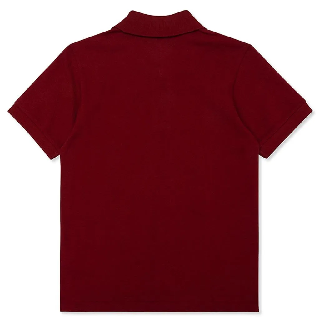 Women's Red Heart Polo Shirt - Burgundy