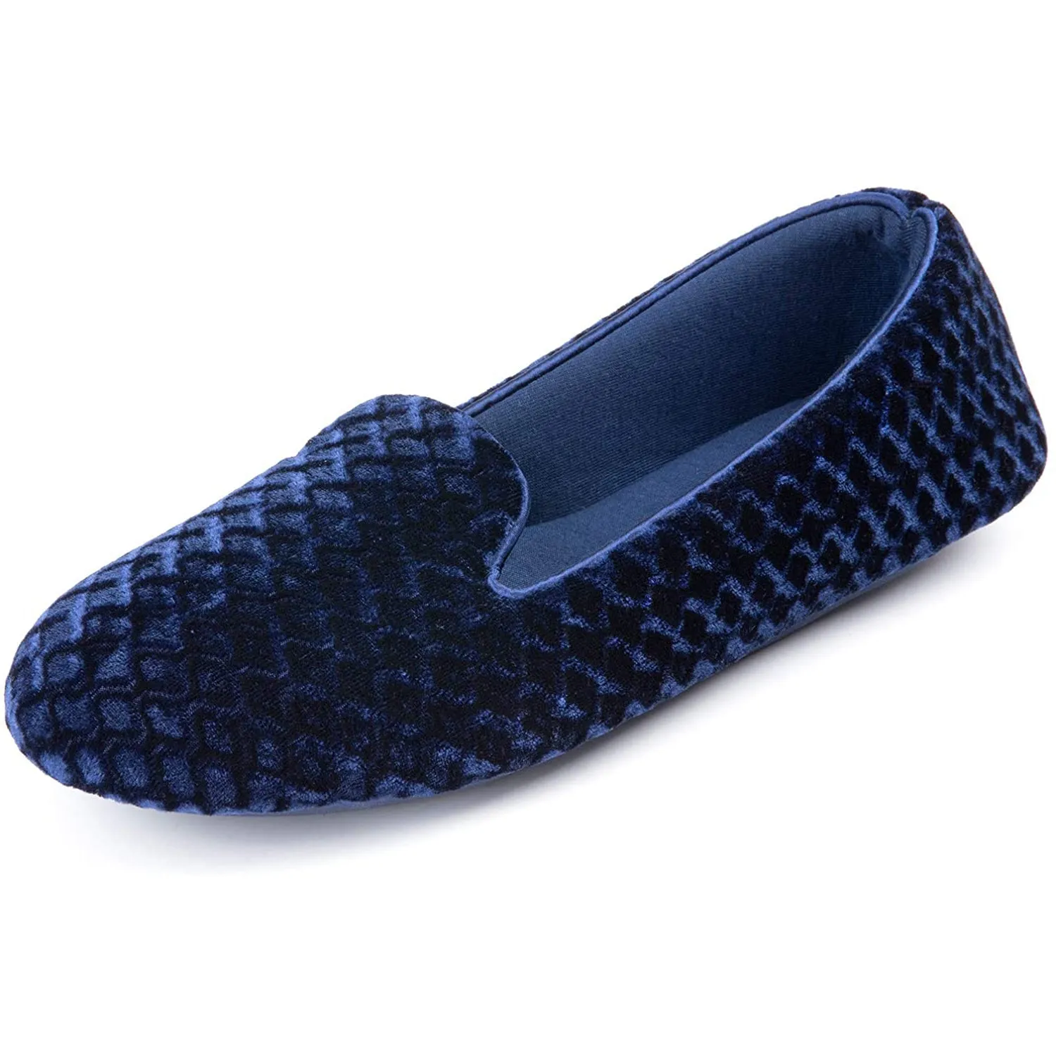 Women's Velour Closed Back Memory Foam Slipper