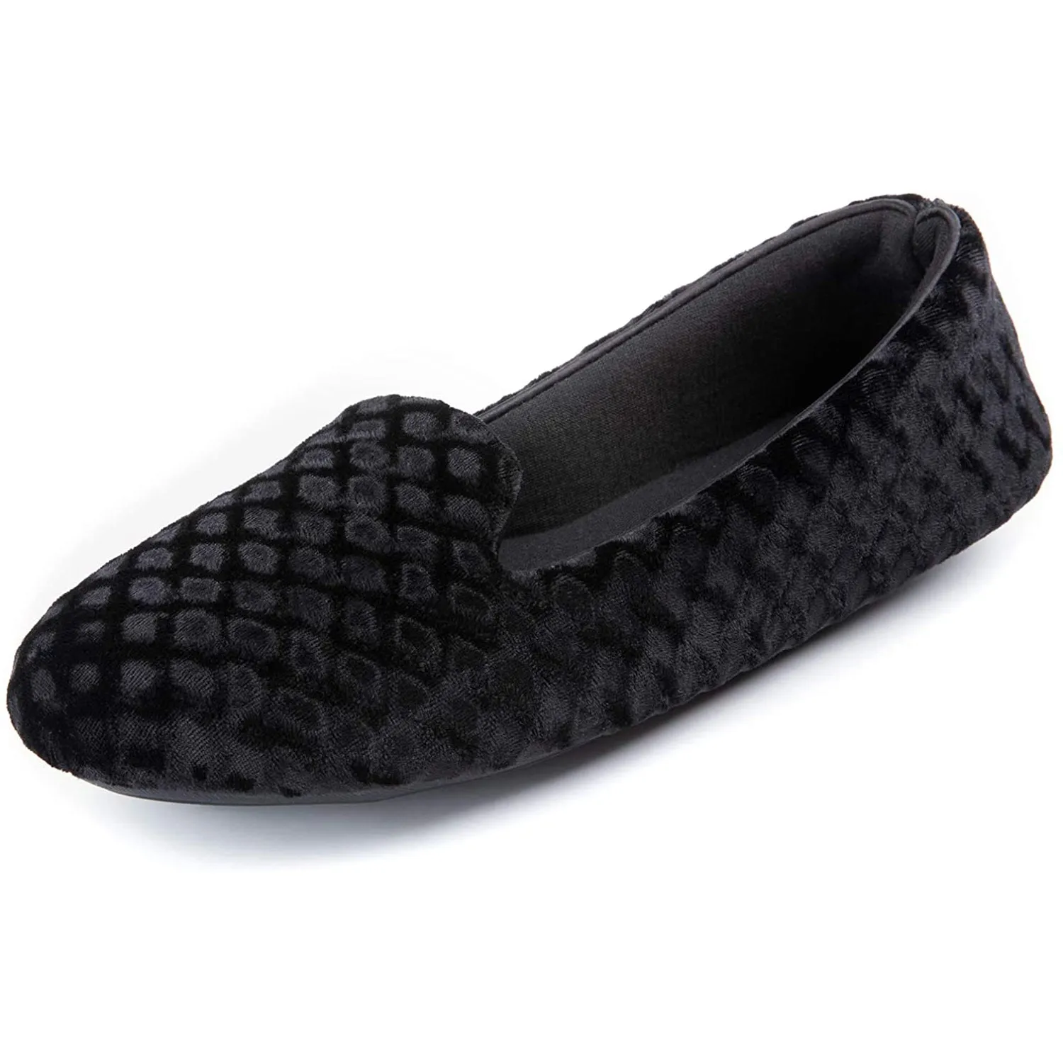 Women's Velour Closed Back Memory Foam Slipper