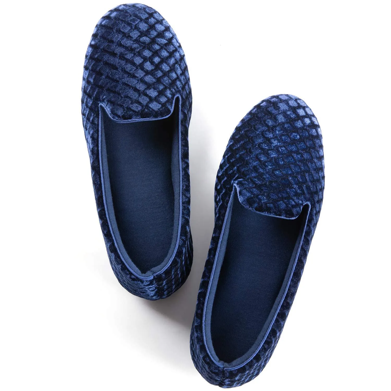 Women's Velour Closed Back Memory Foam Slipper