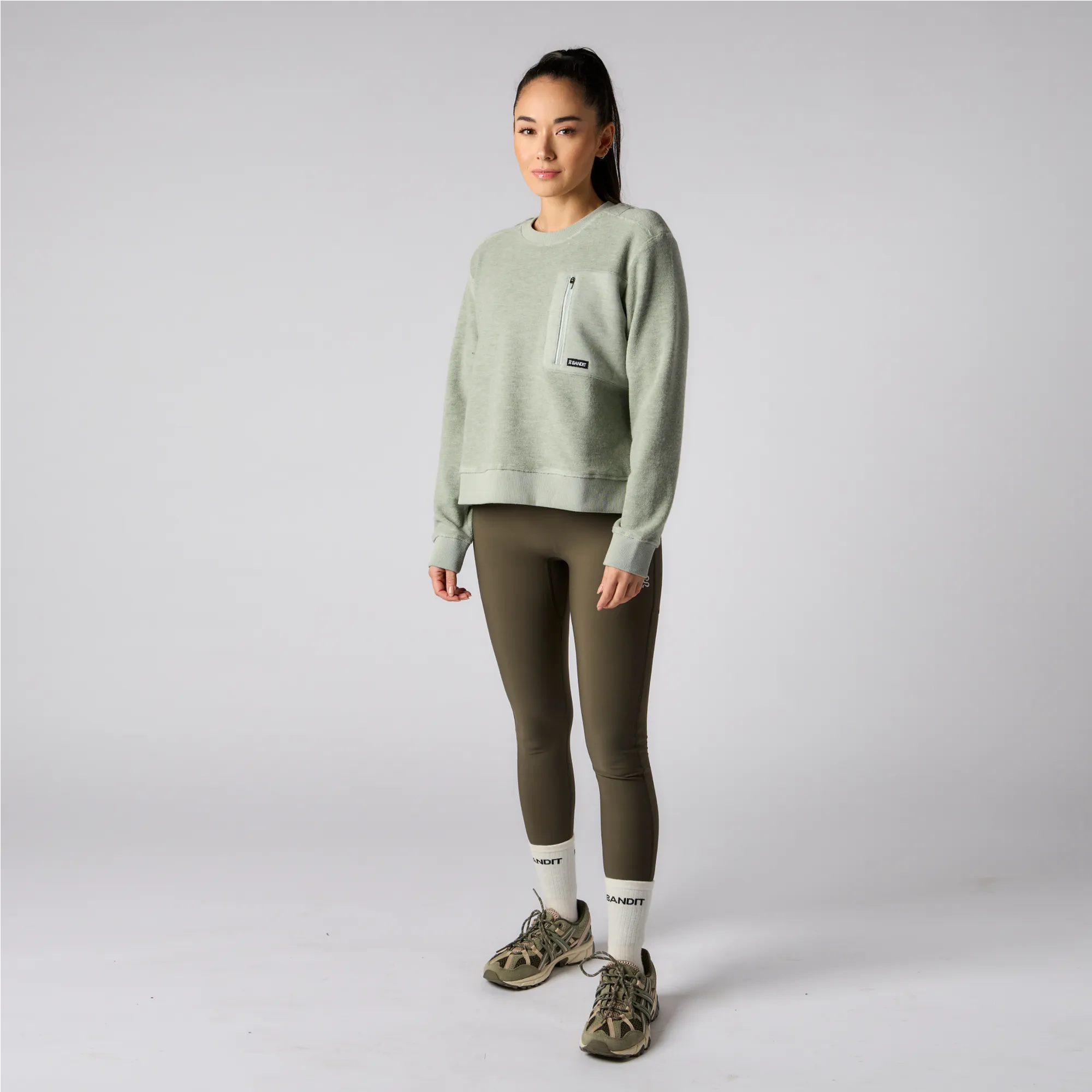 Wool Terry Crewneck - Women's